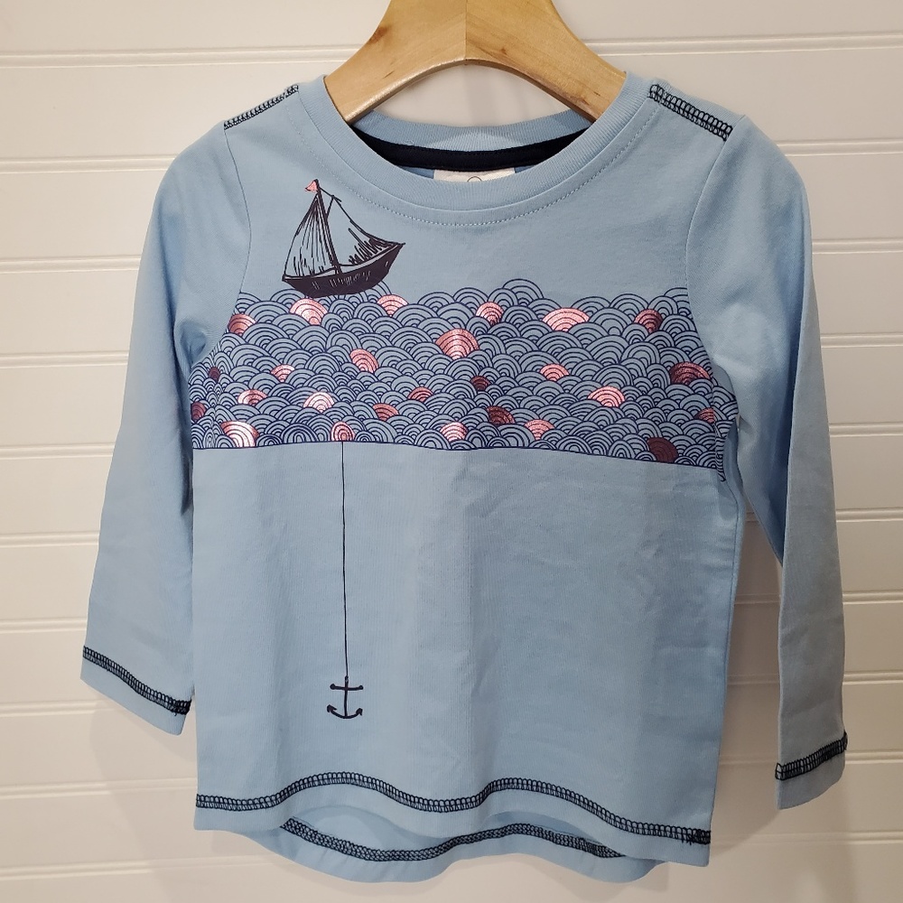 Hanna Andersson Long Sleeve Shimmer Wave